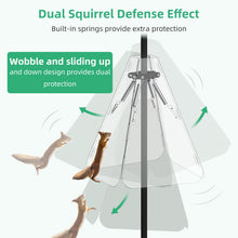 Load image into Gallery viewer, Squirrel Baffle with Dual Defense, Squirrel Proof for Bird Feeder Pole Outside, Bird Food House Guard for Shepherd Hook, Raccoon Stopper, Rust Chew Proof Heavy Duty Galvanized Steel