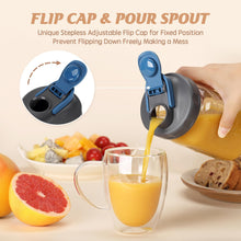 Load image into Gallery viewer, 4 Pack Mason Jar Wide Mouth Pour Spout Filp Lids
