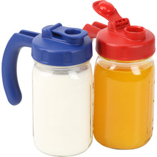 Load image into Gallery viewer, 2 Pack Wide Mouth Mason Jar Lids with Handle JARS NOT INCLUDED