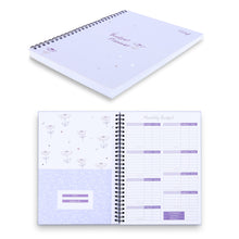 Load image into Gallery viewer, Purple Monthly Customize Budget Planner Book
