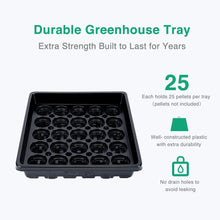 Load image into Gallery viewer, Soligt 4 Set Strong Jiffy Greenhouse Trays with Humidity Dome

