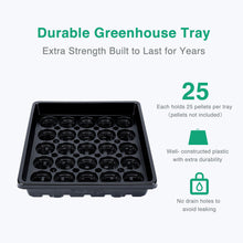 Load image into Gallery viewer, Soligt 4 Set Strong Jiffy Greenhouse Trays with Humidity Dome