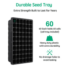 Load image into Gallery viewer, Soligt 2 Set 60 Cell Seed Starter Kit with Humidity Domes