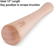 Load image into Gallery viewer, Soligt Solid Wood 12" Sauerkraut Pounder for Fermentation
