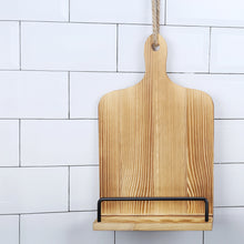 Load image into Gallery viewer, Wood Board Adjustable Cookbook Stand Holder