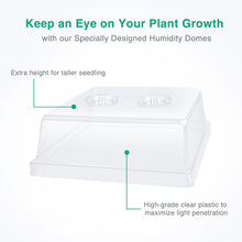 Load image into Gallery viewer, Soligt 4 Set Strong Jiffy Greenhouse Trays with Humidity Dome
