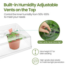 Load image into Gallery viewer, Seed Starter Kit with Grow Light Durable Seed Tray