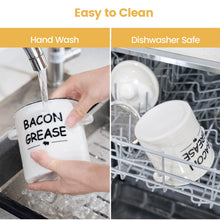 Load image into Gallery viewer, Ceramic Bacon Grease Keeper Container Strainer