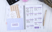 Load image into Gallery viewer, Purple Monthly Customize Budget Planner Book