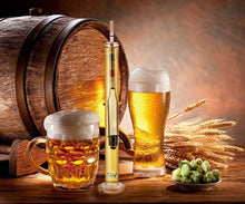 Load image into Gallery viewer, Triple Scale Hydrometer and Glass Test Jar ABV Brix and Gravity Test Kit