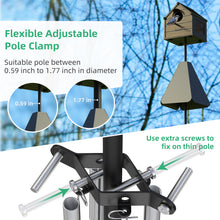 Load image into Gallery viewer, Upgraded Squirrel Baffle with Dual Defense, Squirrel Proof for Bird Feeder Pole Outside, Bird Food House Guard for Shepherd Hook, Raccoon Stopper, Rust Chew Proof Heavy Duty Galvanized Steel
