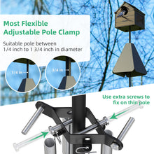 Load image into Gallery viewer, Squirrel Baffle with Dual Defense, Squirrel Proof for Bird Feeder Pole Outside, Bird Food House Guard for Shepherd Hook, Raccoon Stopper, Rust Chew Proof Heavy Duty Galvanized Steel
