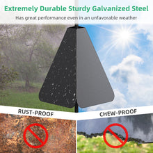 Load image into Gallery viewer, Squirrel Baffle with Dual Defense, Squirrel Proof for Bird Feeder Pole Outside, Bird Food House Guard for Shepherd Hook, Raccoon Stopper, Rust Chew Proof Heavy Duty Galvanized Steel
