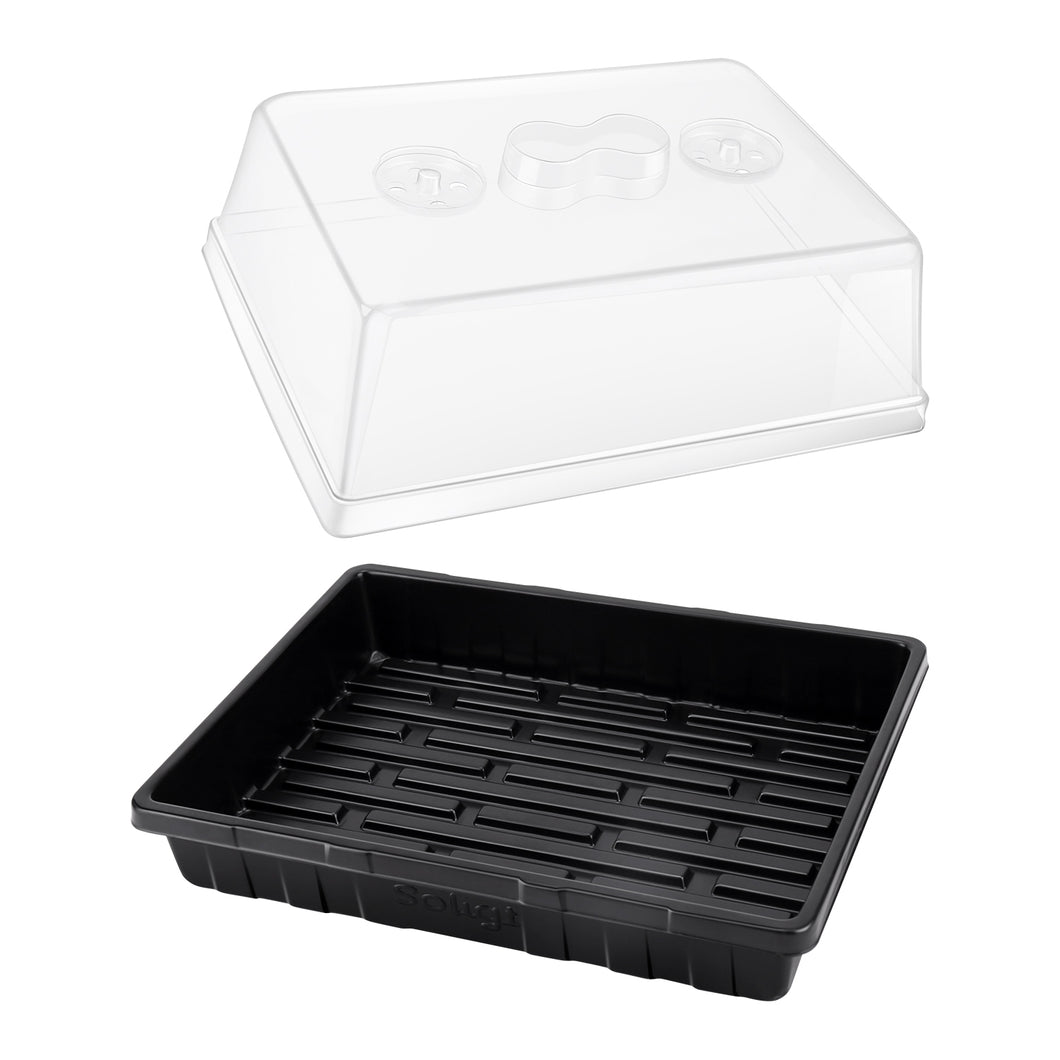 plant tray clear plastic humidity domes Soligt Strong Plant Seed Starting Trays with Humidity Domes – soligtkitchen