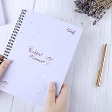 Load image into Gallery viewer, Purple Monthly Customize Budget Planner Book
