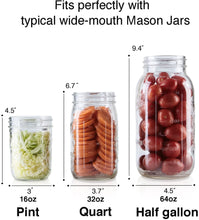 Load image into Gallery viewer, 4-Pack Fermentation Glass Weights For Wide Mouth Mason Jar
