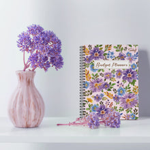 Load image into Gallery viewer, Customize Pink Floral Monthly Budget Planner
