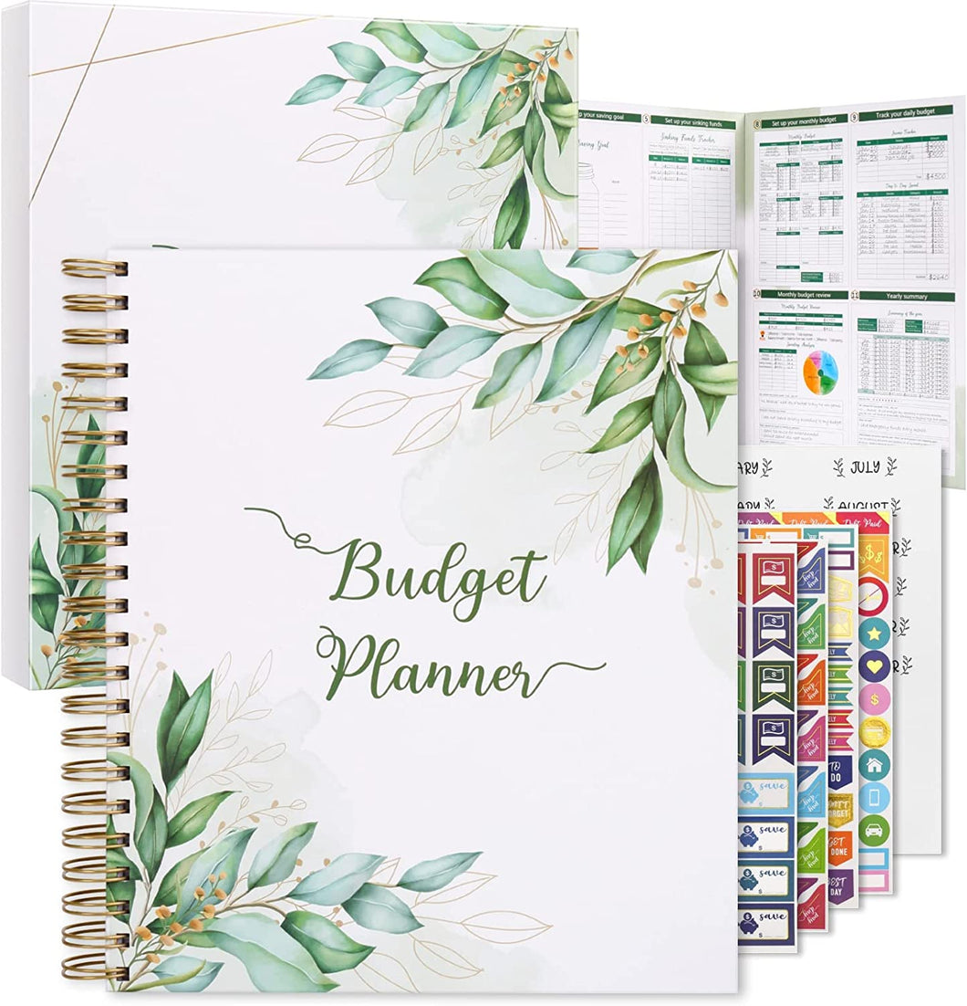 Customize Green Professional Monthly Budget Planner